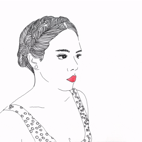 Woman Eating Her Head Overthinking Feels Like GIF