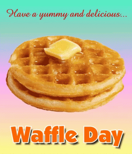 Woman Eating Waffle in Hospital Bed Happy Waffle Day