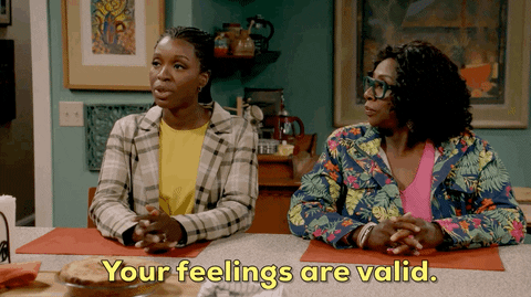 Woman Encouraging Your Feelings Are Valid GIF