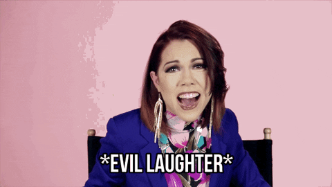 Woman Evil Laughter Muahahaha GIF