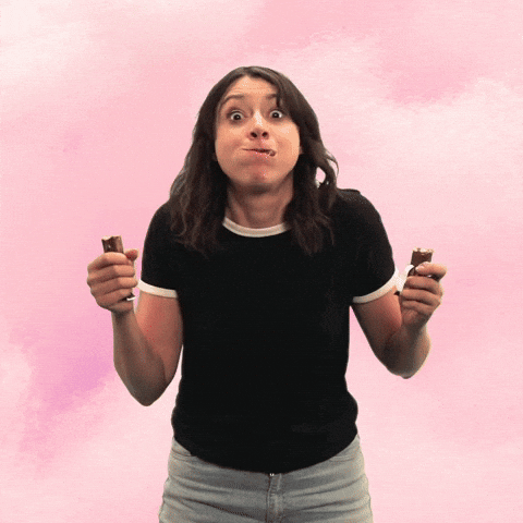 Woman Excited Hyper Sugar Rush GIF