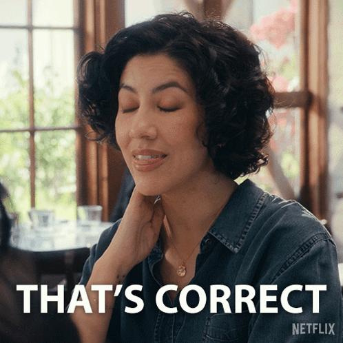 Woman Eyes Closed Says That's Correct Netflix Advertisement