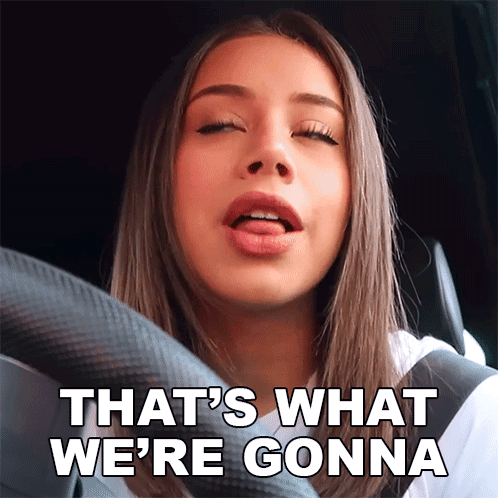 Woman Eyes Closed That's What We're Gonna GIF