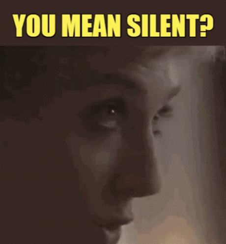 Woman Face Close Up Saying You Mean Silent