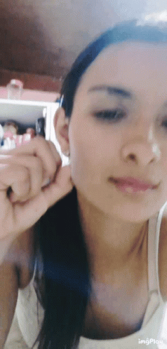 Woman Face Close Up With Imgplay GIF