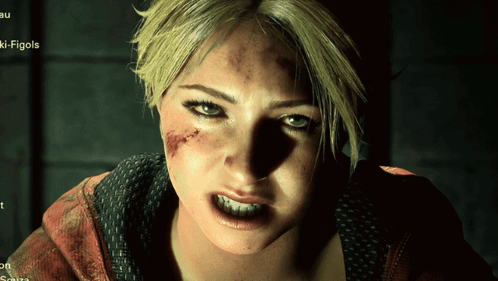 Woman Face Close-Up With Ki-Figols GIF