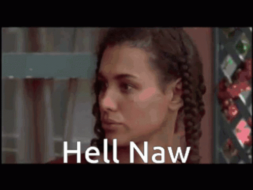 Woman Face Hell Naw GIF