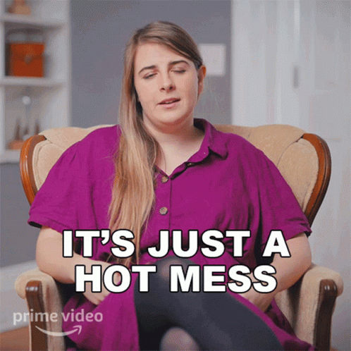 Woman Face It's a Strategic Hot Mess