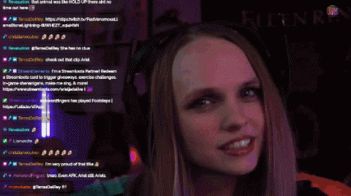 Woman Face on Twitch Stream