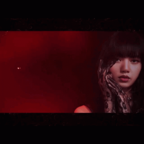 Woman Face Red Lights