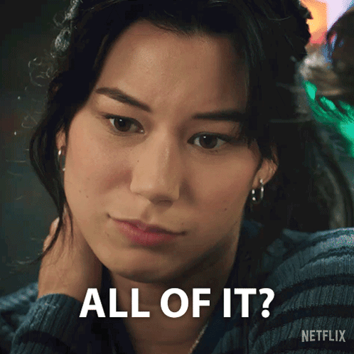 Woman Face Saying All Of It GIF