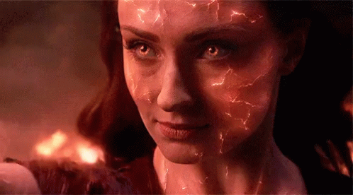 Woman Face With Lightning Bolts