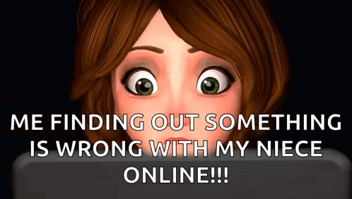 Woman Finding Out Something Wrong With Niece Online