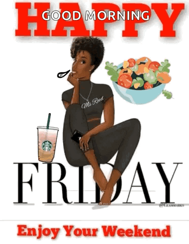 Woman Fruit Vegetables Good Morning Friday Enjoy Wee