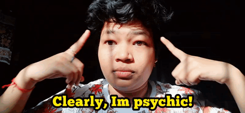 Woman Funny Face Clearly I'm Psychic GIF