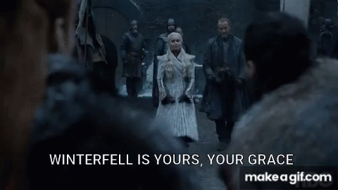 Woman Fur Coat Saying Winterfell Is Yours Your Grace