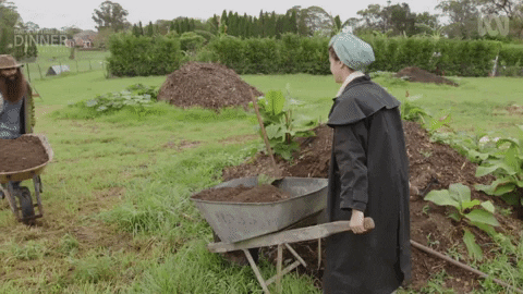 Woman Gardening Plants GIF