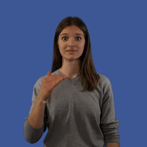 Woman Gestures Cancel Reaction GIF