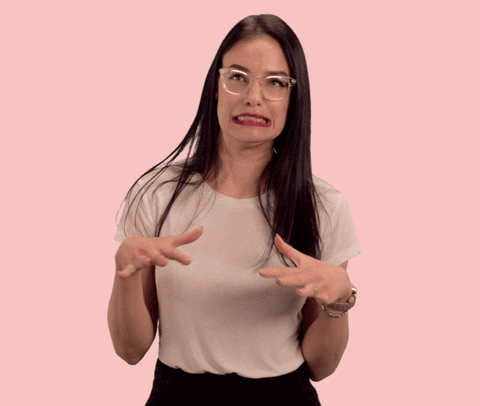 Woman Gesturing Not Sure GIF
