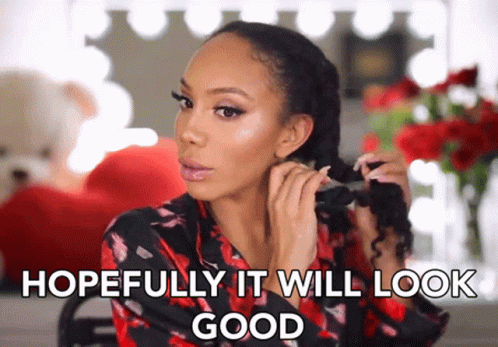 Woman Getting Hair Done Hopefully Looks Good GIF