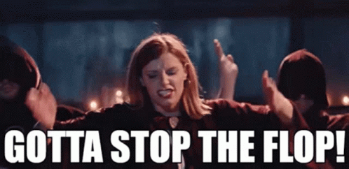 Woman Giving Middle Finger Gotta Stop The Flop GIF