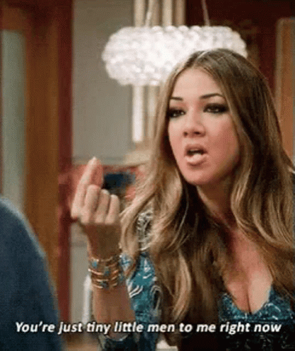 Woman Giving Middle Finger To Man GIF