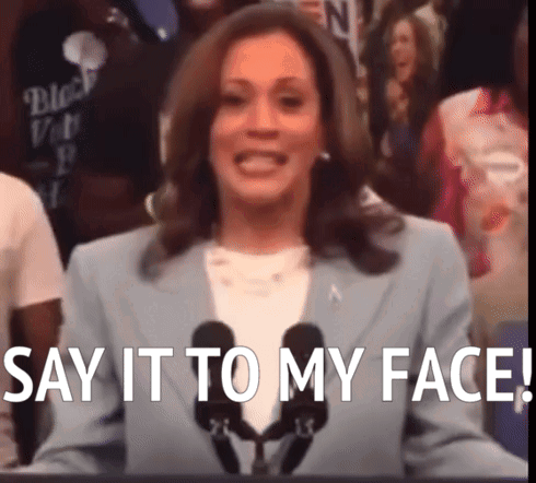 Woman Giving Speech Say It To My Face