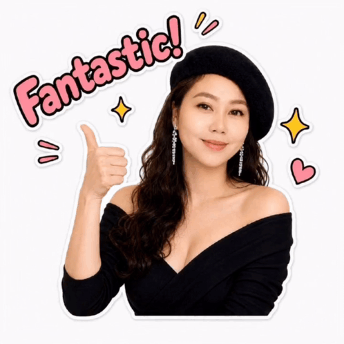 Woman Giving Thumbs Up Fantastic