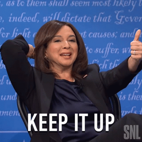 Woman Giving Thumbs Up Keep It Up SNL