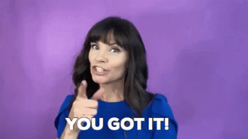 Woman Giving Thumbs Up Saying You Got It