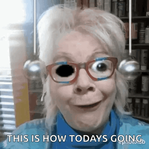 Woman Glasses Black Eye Says This Is How Todays Going