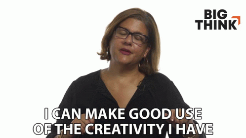Woman Glasses Says I Can Make Good Use of the Creativity I Have
