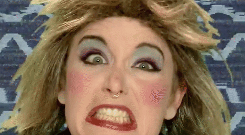 Woman Got That Crazy Hair On GIF