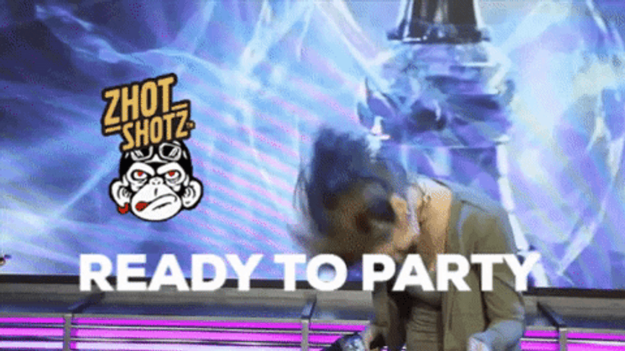 Woman Headbanging Ready To Party GIF