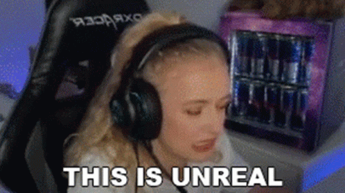 Woman Headphones Saying This Is Unreal GIF
