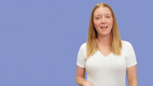 Woman Holding Ally Sign GIF