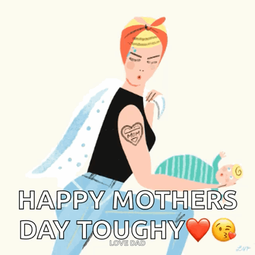 Woman Holding Baby Happy Mothers Day GIF