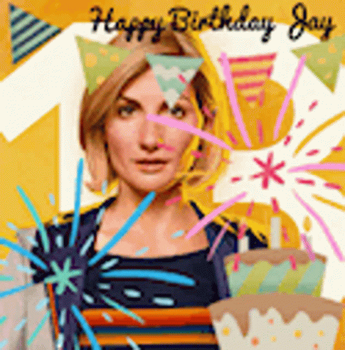 Woman Holding Birthday Cake
