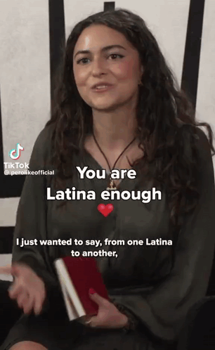 Woman Holding Book Says You Are Latina Enough From One Latina To Another
