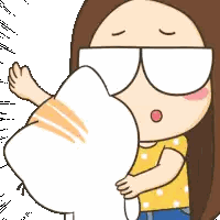 Woman Holding Cat Saying Fokus Dong