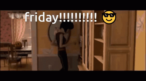 Woman Holding Cat Saying Friday GIF
