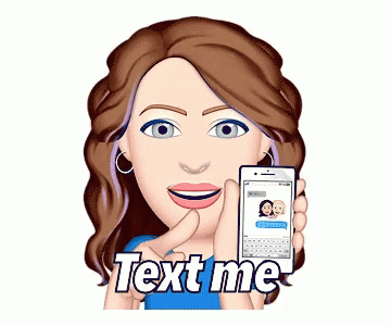 Woman Holding Cell Phone Saying Text Me GIF