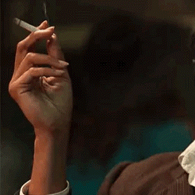 Woman Holding Cigarette GIF