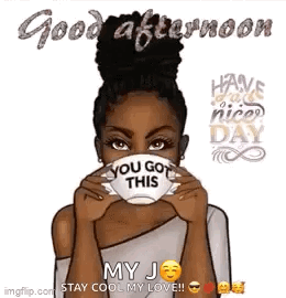 Woman Holding Coffee Saying You Got This GIF