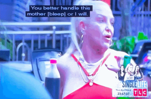 Woman Holding Coke Says You Better Handle This Mother [Bleep] Or I Will