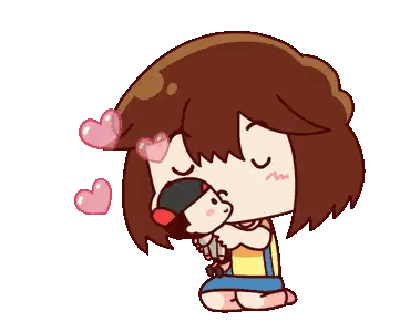 Woman Holding Doll With Hearts