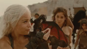 Woman Holding Dragon