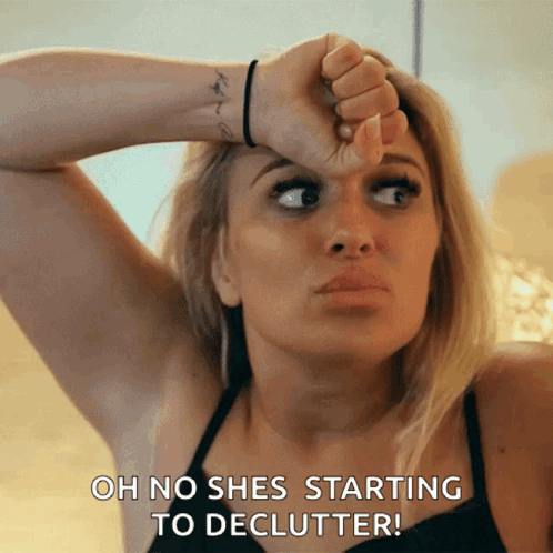 Woman Holding Forehead Saying Oh No GIF