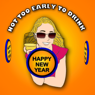 Woman Holding Glass Not Too Early To Drink