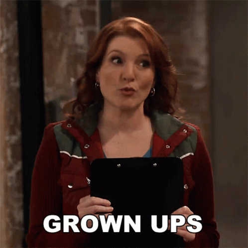 Woman Holding Grown Ups Clipboard